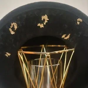 Accessories | Leopard Gold Leaf Wood Burned Hat | Poshmark display picture 3